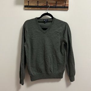 J. Crew Size Large Gray 100% Merino Wool Sweater